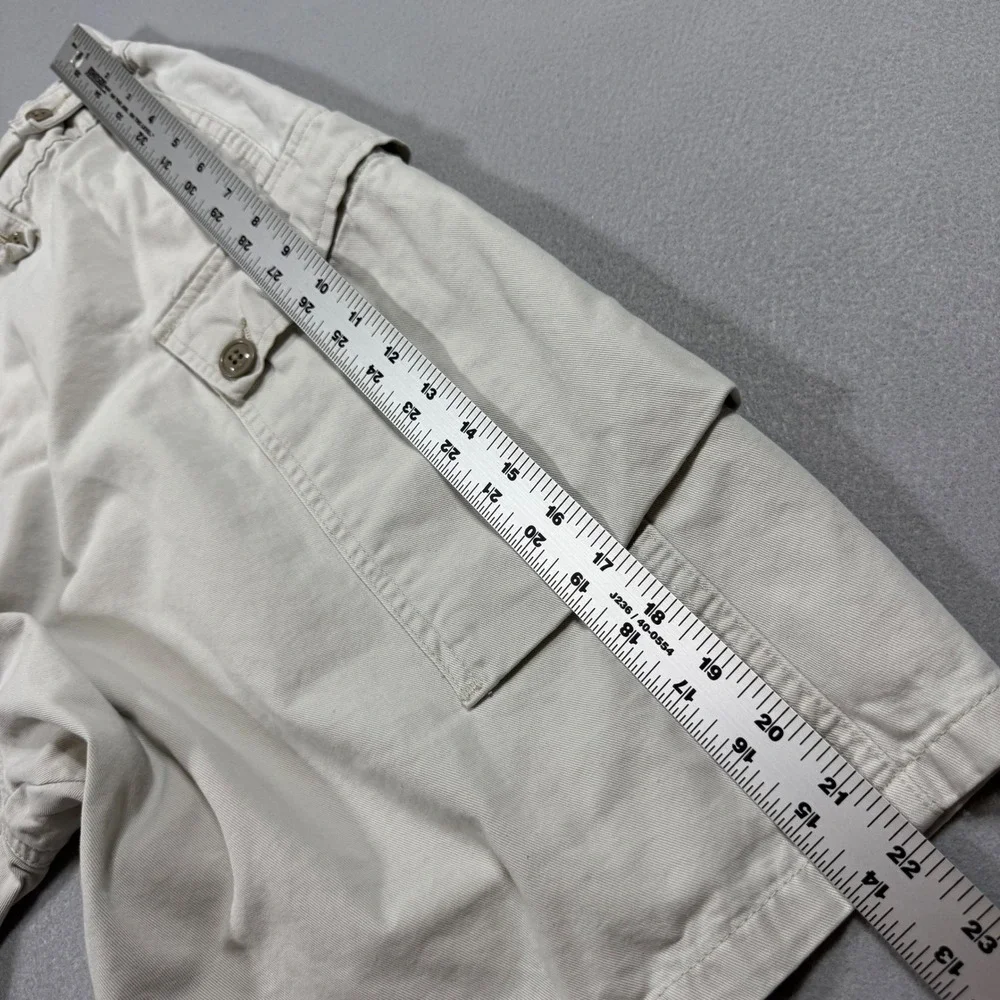 Polo Jeans Co Ralph Lauren Mens Ranger Cargo Shorts Tan Khaki Cotton Size 34